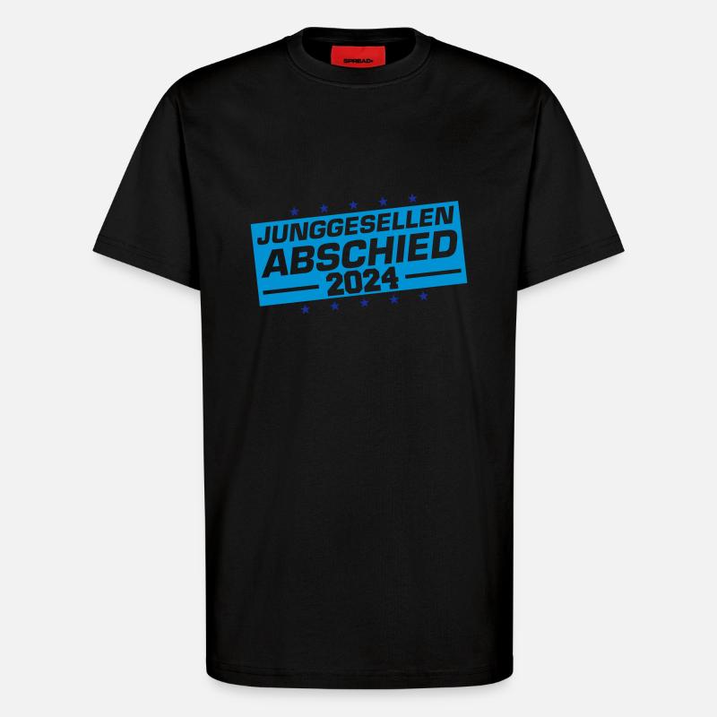 Junggesellenabschied 2024 - T-Shirt - made by SPREAD - SOLID BLACK