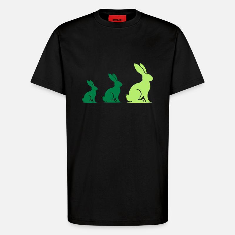 Lapin Lapin 3 - T-shirt bio décontracté fabriqué en UE - SOLID BLACK