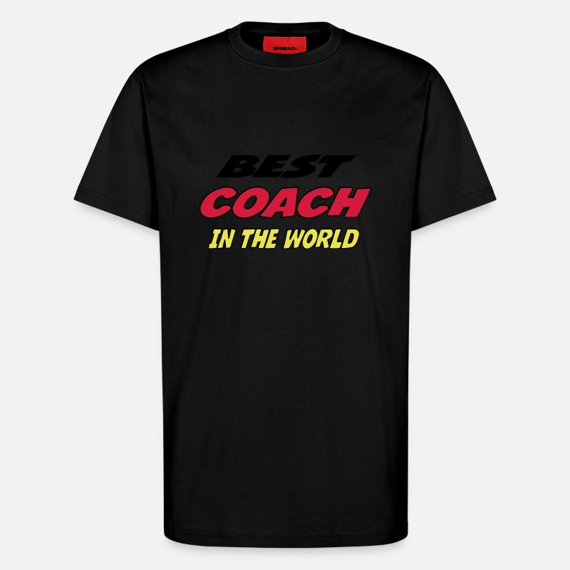 Bester COACH der Welt - T-Shirt - made by SPREAD - SOLID BLACK