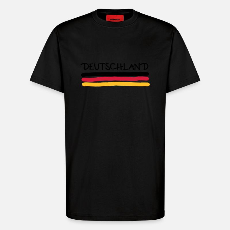 Germany - T-Shirt - made by SPREAD - SOLID BLACK