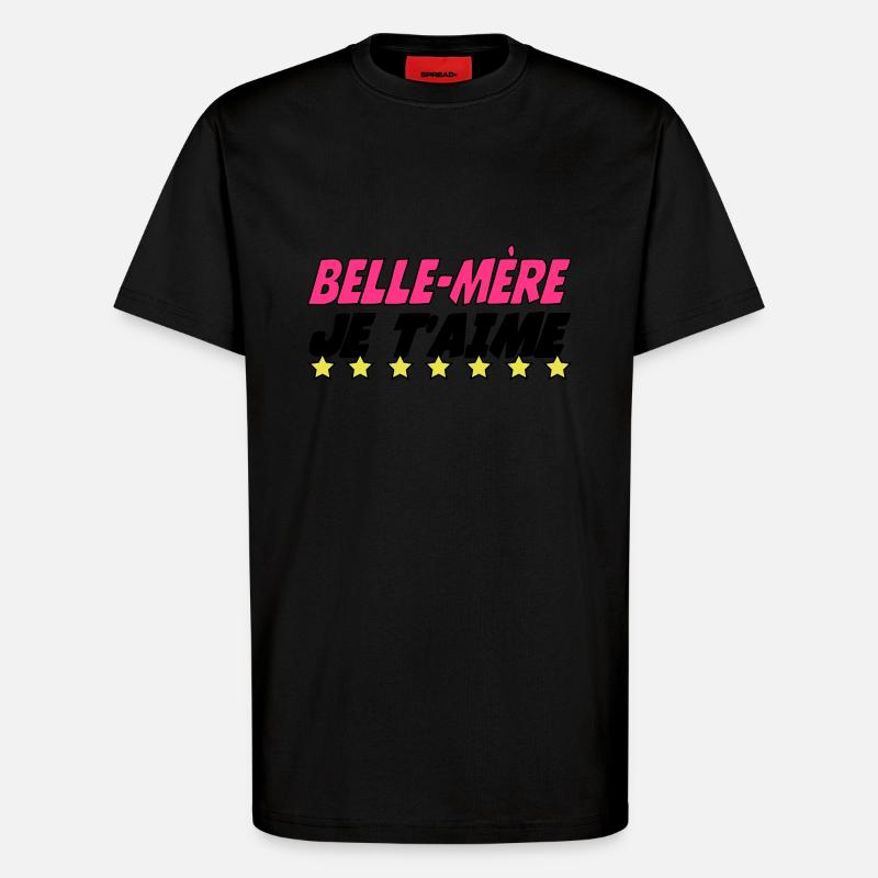 Stiefmutter, ich liebe dich - T-Shirt - made by SPREAD - SOLID BLACK