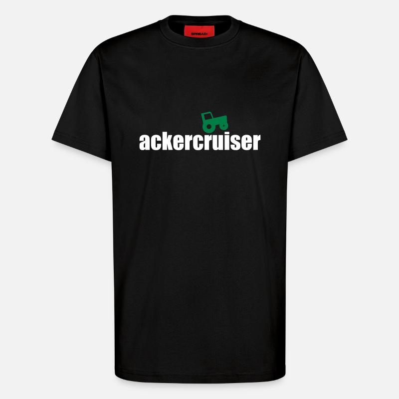 Ackercruiser - T-Shirt - made by SPREAD - SOLID BLACK