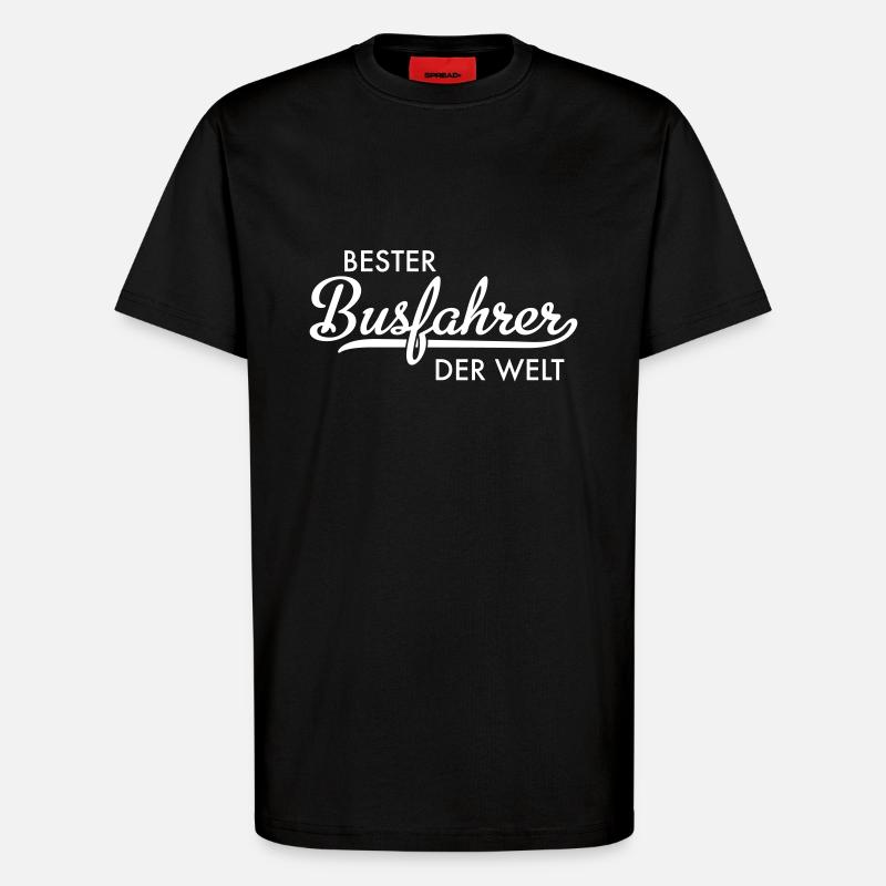 Bester Busfahrer der Welt - T-Shirt - made by SPREAD - SOLID BLACK