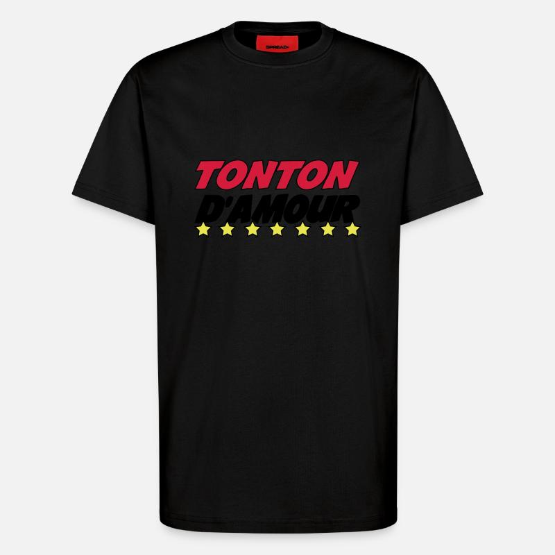 Onkel der Liebe - T-Shirt - made by SPREAD - SOLID BLACK