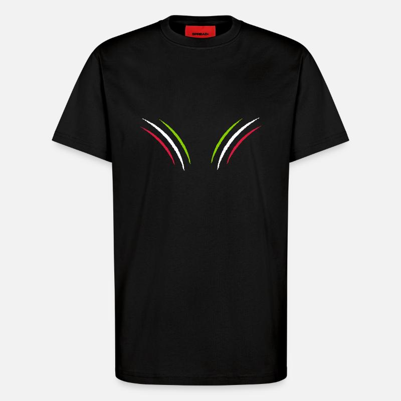 Claws Italy 2 - T-Shirt - made by SPREAD - SOLID BLACK