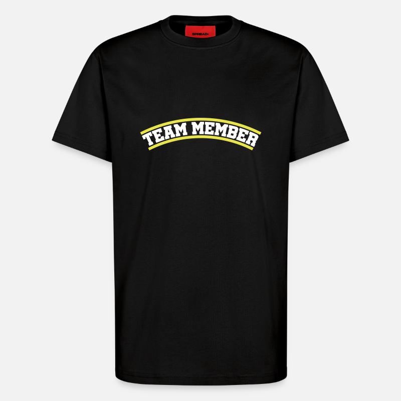 Team Mitglied - T-Shirt - made by SPREAD - SOLID BLACK