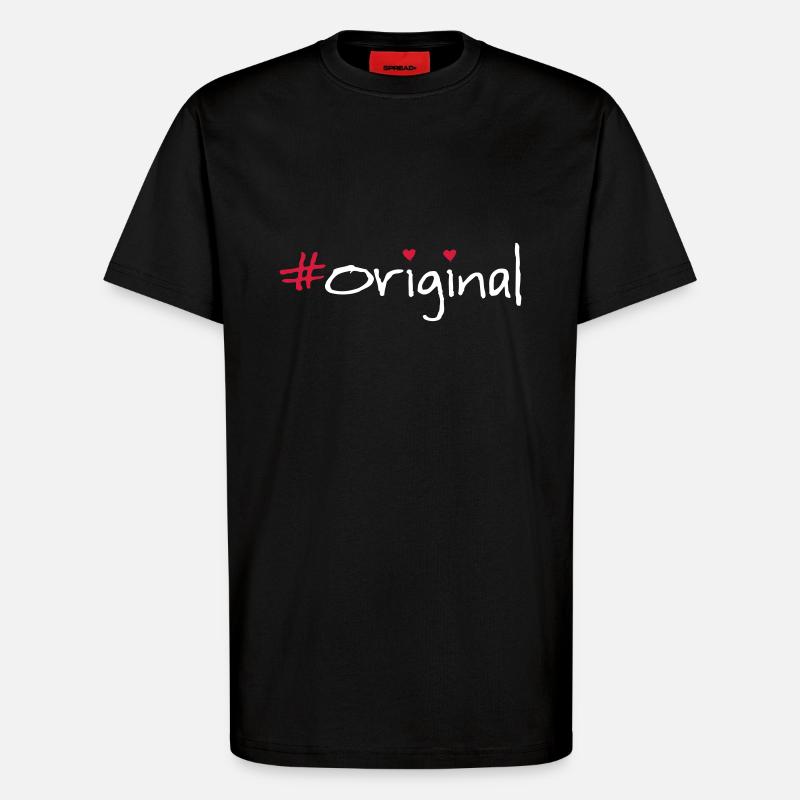 Langue source - T-shirt bio décontracté fabriqué en UE - SOLID BLACK