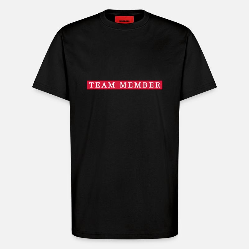 Team Mitglied Gruppe - T-Shirt - made by SPREAD - SOLID BLACK