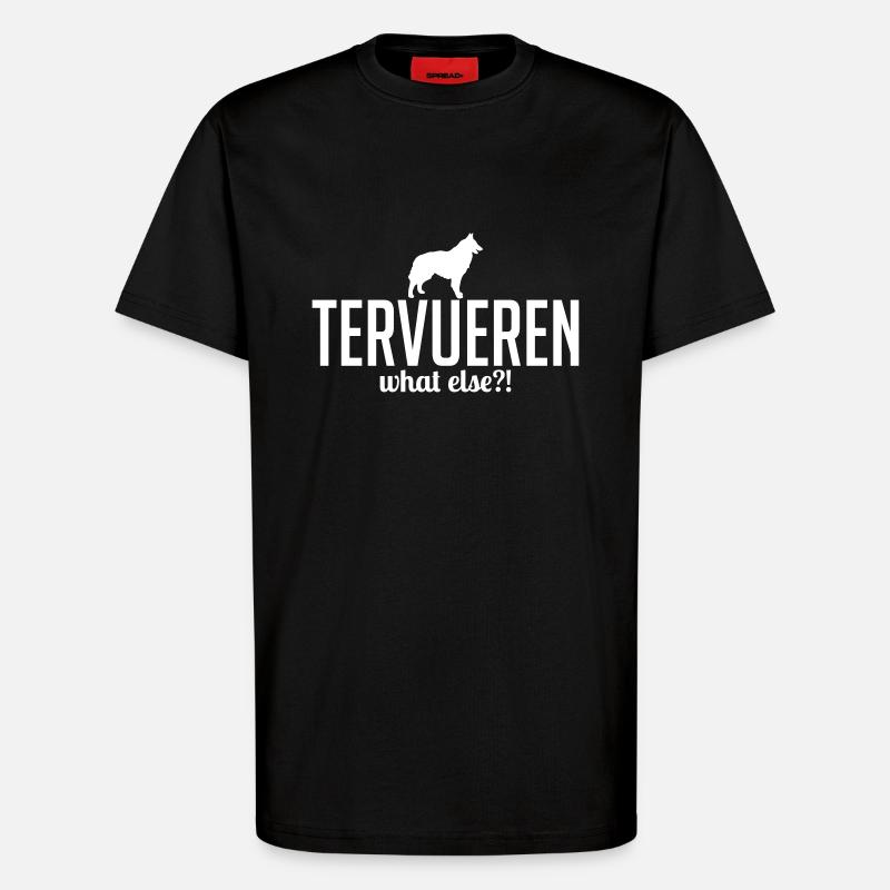 TERVUES what else - T-Shirt - made by SPREAD - SOLID BLACK