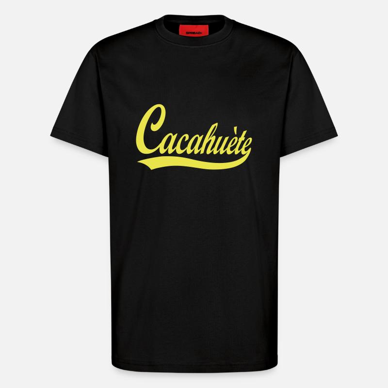 cacahuete - T-Shirt - made by SPREAD - SOLID BLACK