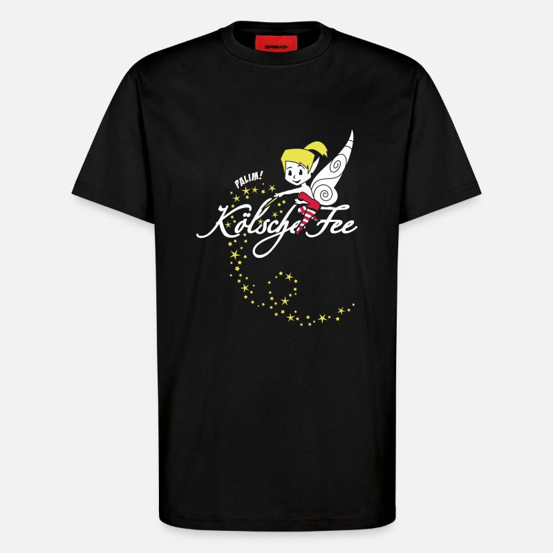 Kölsche Fee - T-shirt bio décontracté fabriqué en UE - SOLID BLACK