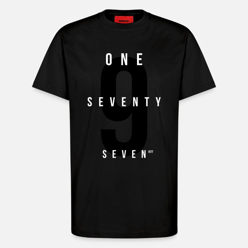1977 - T-Shirt - made by SPREAD - SOLID BLACK