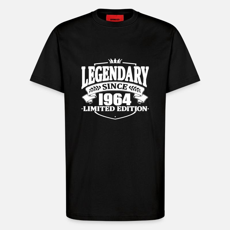 Legendary since 1964 - T-Shirt - made by SPREAD - SOLID BLACK