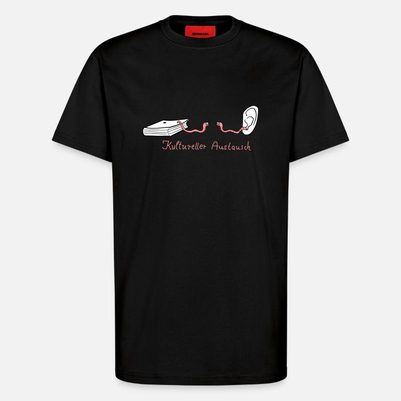 Kultureller Austausch - T-Shirt - made by SPREAD - SOLID BLACK