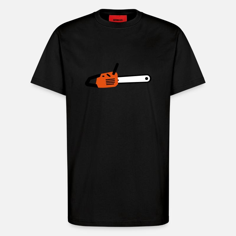 la scie à chaîne - T-shirt bio décontracté fabriqué en UE - SOLID BLACK