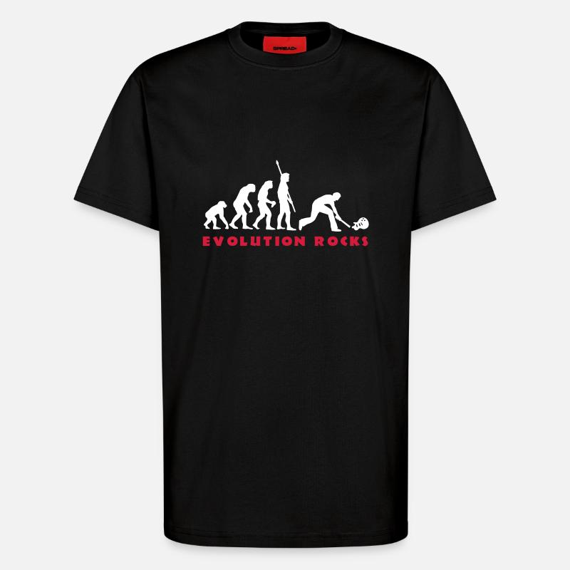 evolution_smash_guitar_01_b_2c - T-Shirt - made by SPREAD - SOLID BLACK