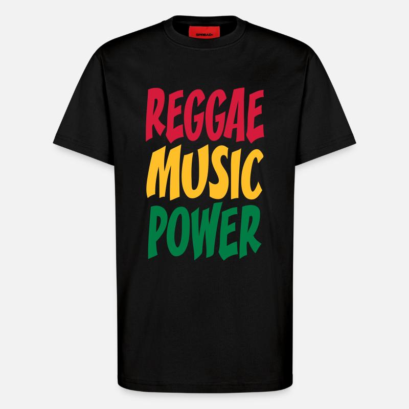 rasta Musikleistung - T-Shirt - made by SPREAD - SOLID BLACK