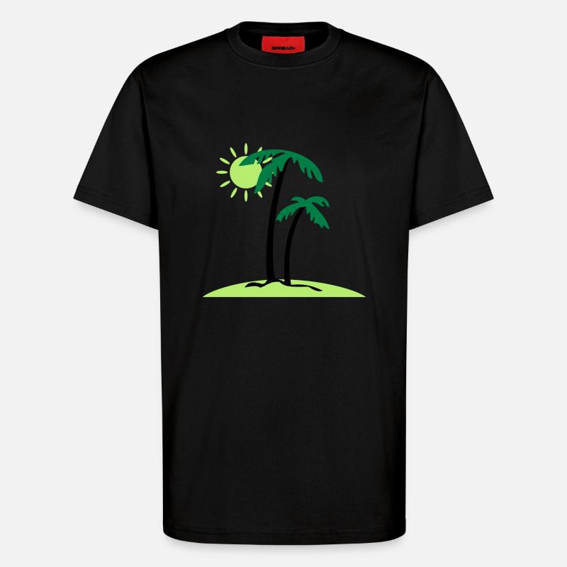 Palminsel - T-Shirt - made by SPREAD - SOLID BLACK