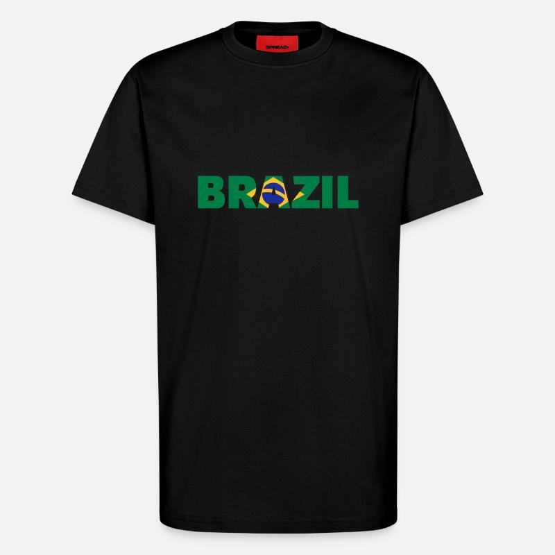 Brasilien - T-Shirt - made by SPREAD - SOLID BLACK
