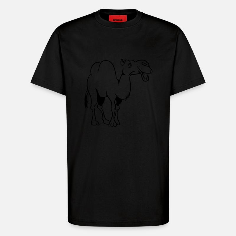 Kamel doof lieb - T-Shirt - made by SPREAD - SOLID BLACK