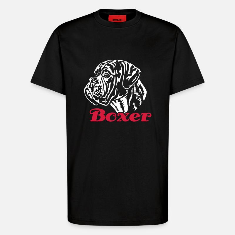 588 Boxer - T-shirt bio décontracté fabriqué en UE - SOLID BLACK
