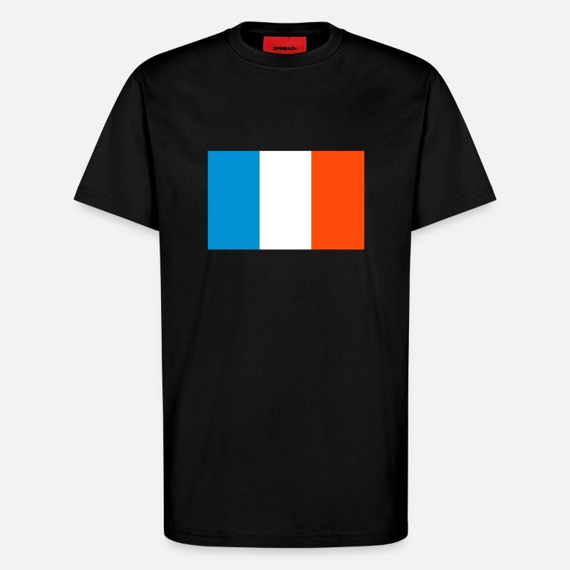 Frankreich - T-Shirt - made by SPREAD - SOLID BLACK