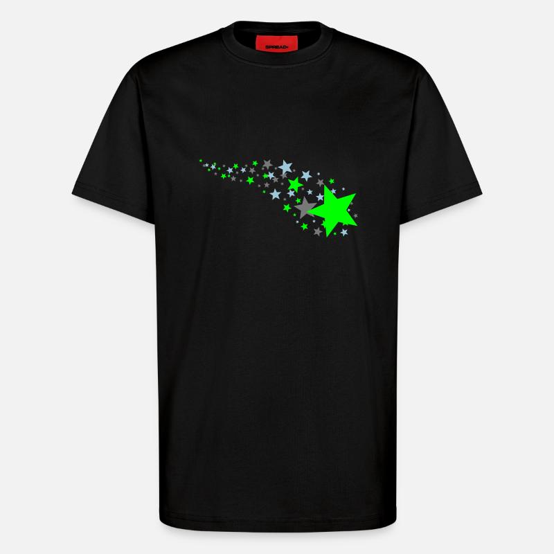 150_sterne - T-Shirt - made by SPREAD - SOLID BLACK
