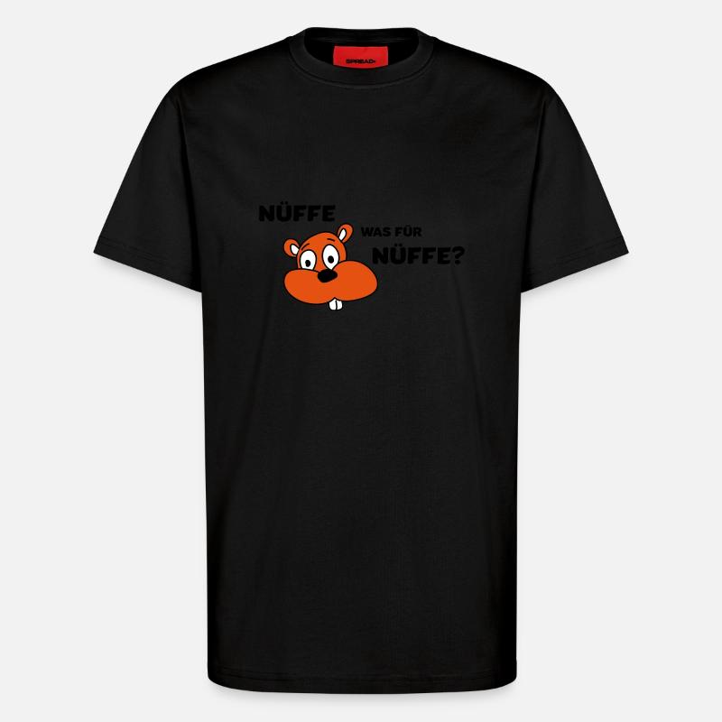 Nüffe was für Nüffe? - T-Shirt - made by SPREAD - SOLID BLACK
