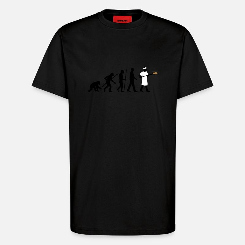 evolution_backer_122013_b_3c - T-Shirt - made by SPREAD - SOLID BLACK