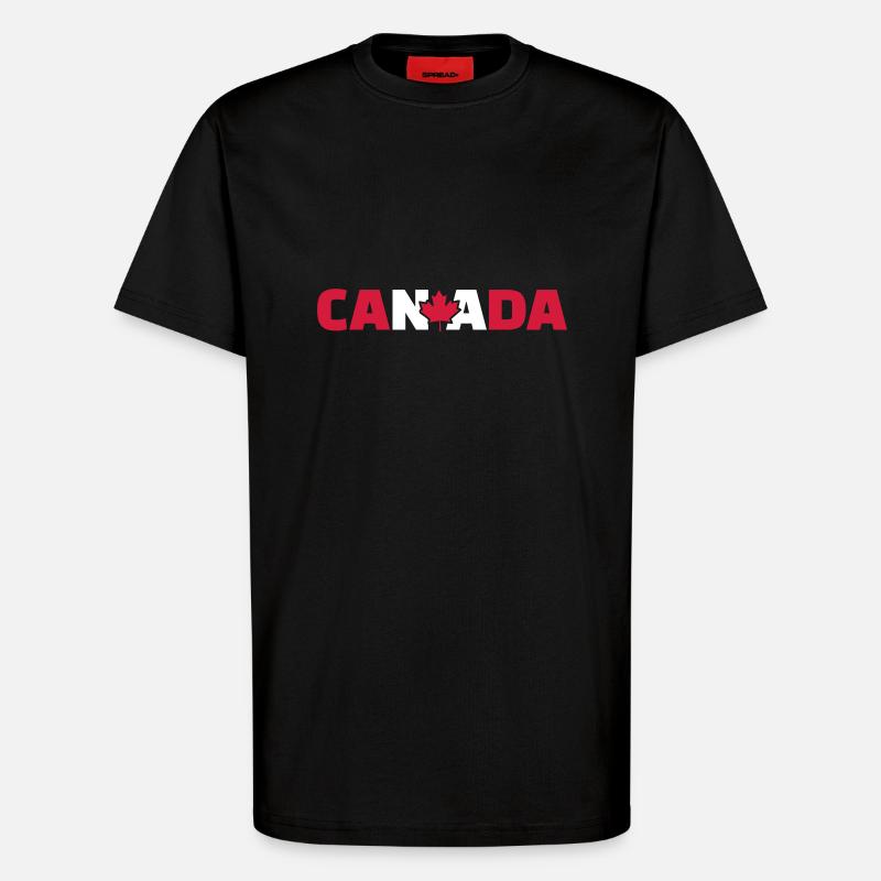 Kanada - T-Shirt - made by SPREAD - SOLID BLACK