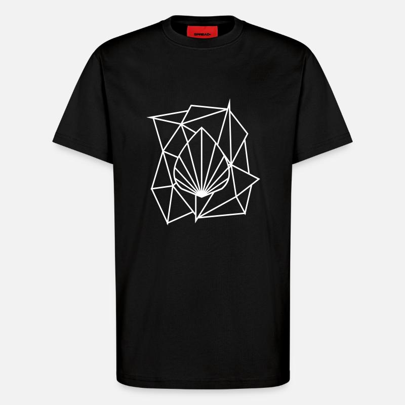 Polygon Augmented Logo - T-Shirt - made by SPREAD - SOLID BLACK