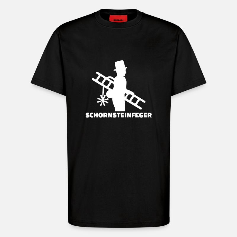 Schornsteinfeger - T-Shirt - made by SPREAD - SOLID BLACK
