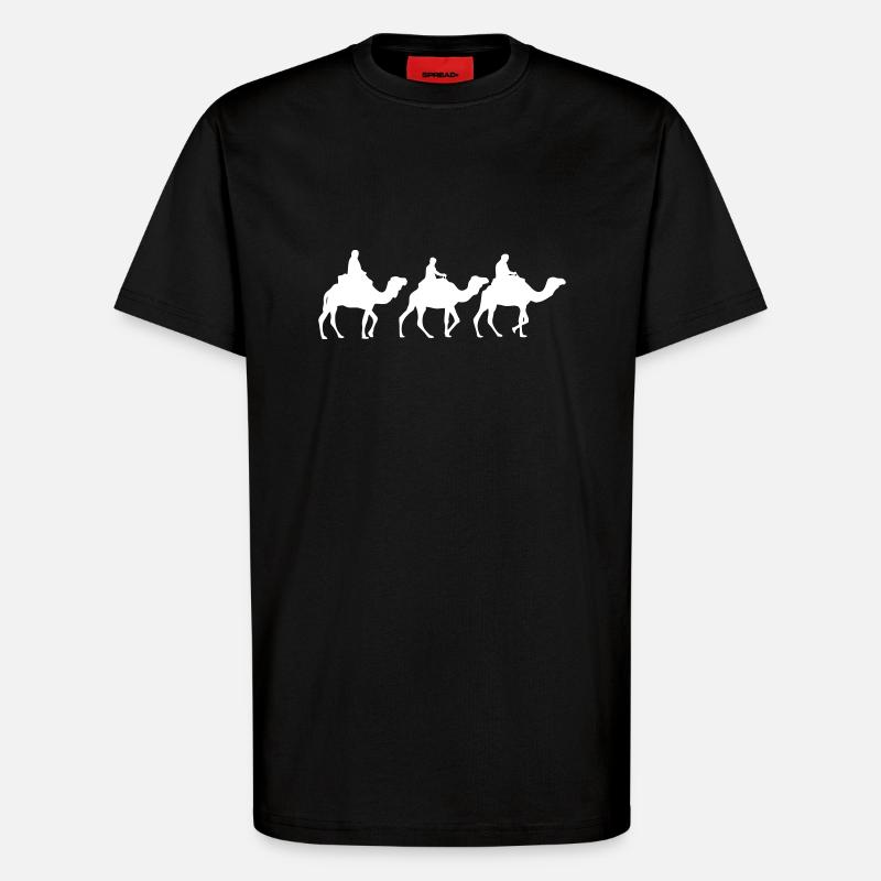Camel - Dromedar - Kamel - Karawane - T-Shirt - made by SPREAD - SOLID BLACK