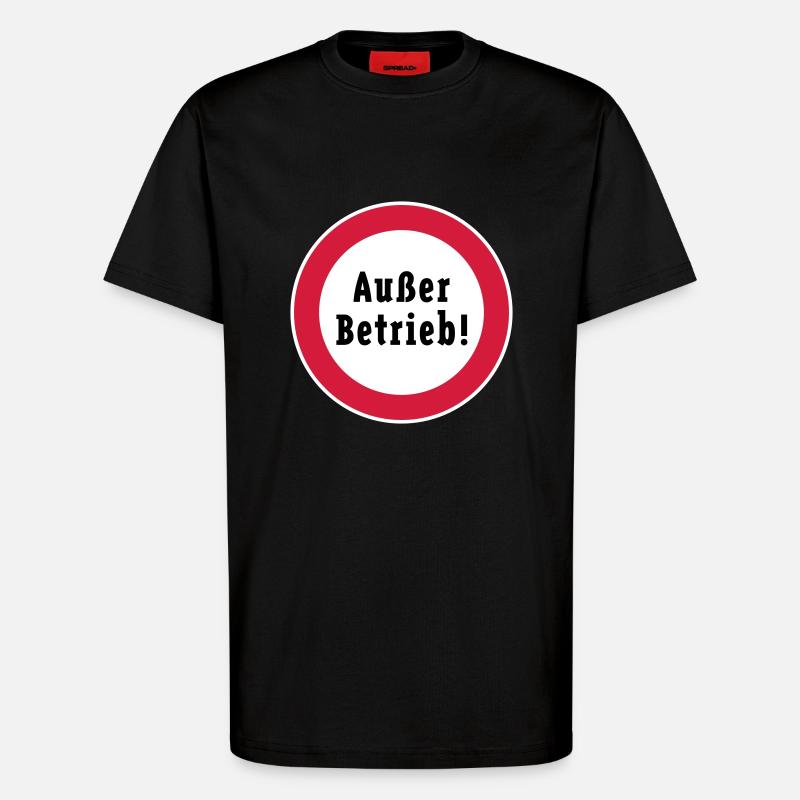 Hors service! (3C) - T-shirt bio décontracté fabriqué en UE - SOLID BLACK