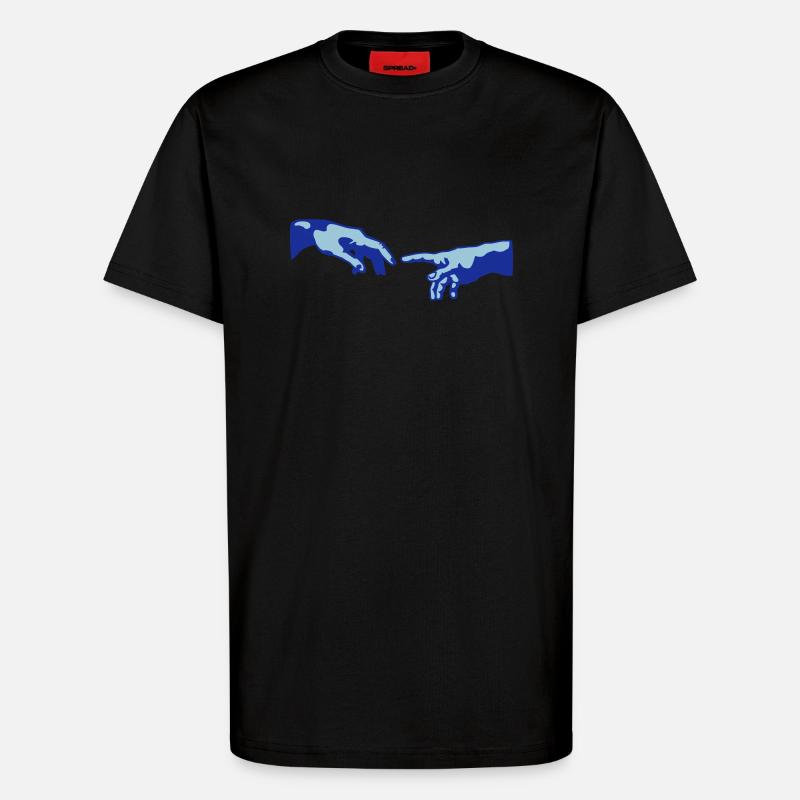 gott hand Hand Gottes - T-Shirt - made by SPREAD - SOLID BLACK