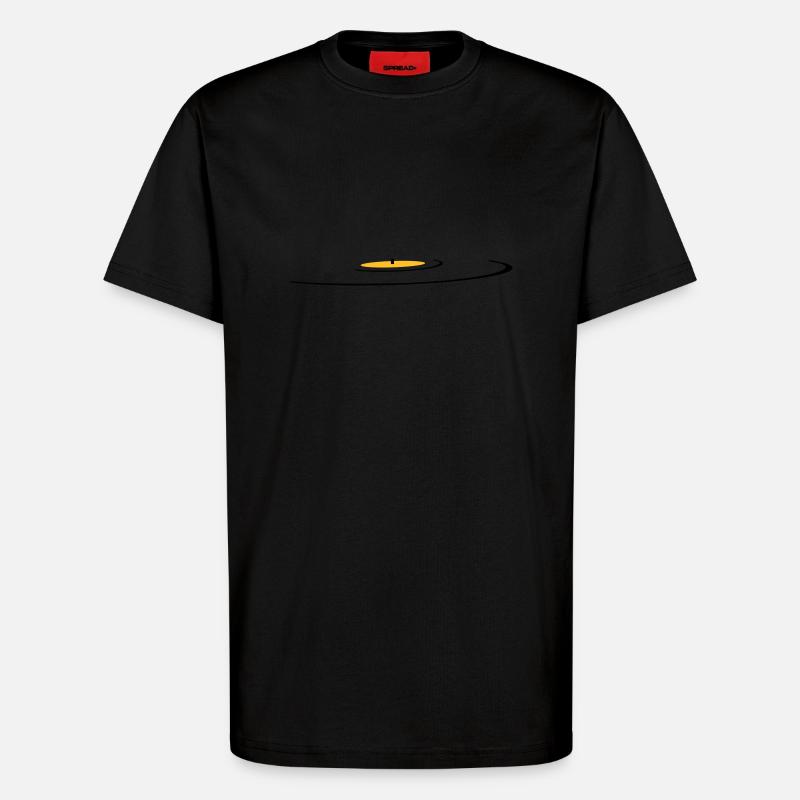 retro, vinyl, old school - T-Shirt - made by SPREAD - SOLID BLACK
