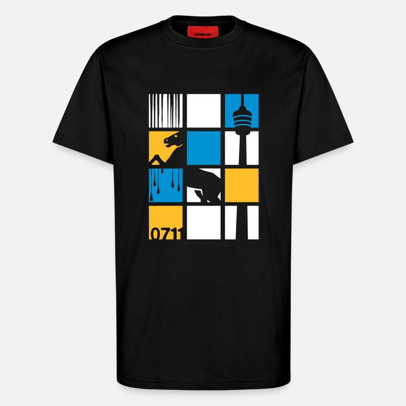 0711 - T-Shirt - made by SPREAD - SOLID BLACK