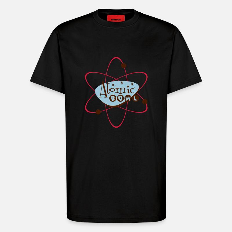 Atomic Bowl - T-shirt bio décontracté fabriqué en UE - SOLID BLACK