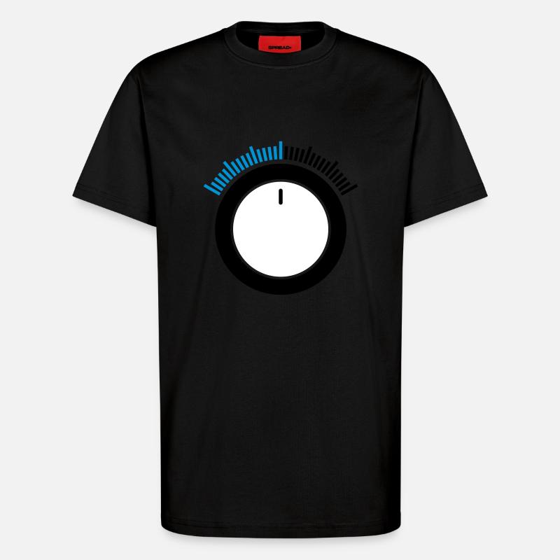 Volume control Power Tuner Volume Control 2 - T-Shirt - made by SPREAD - SOLID BLACK