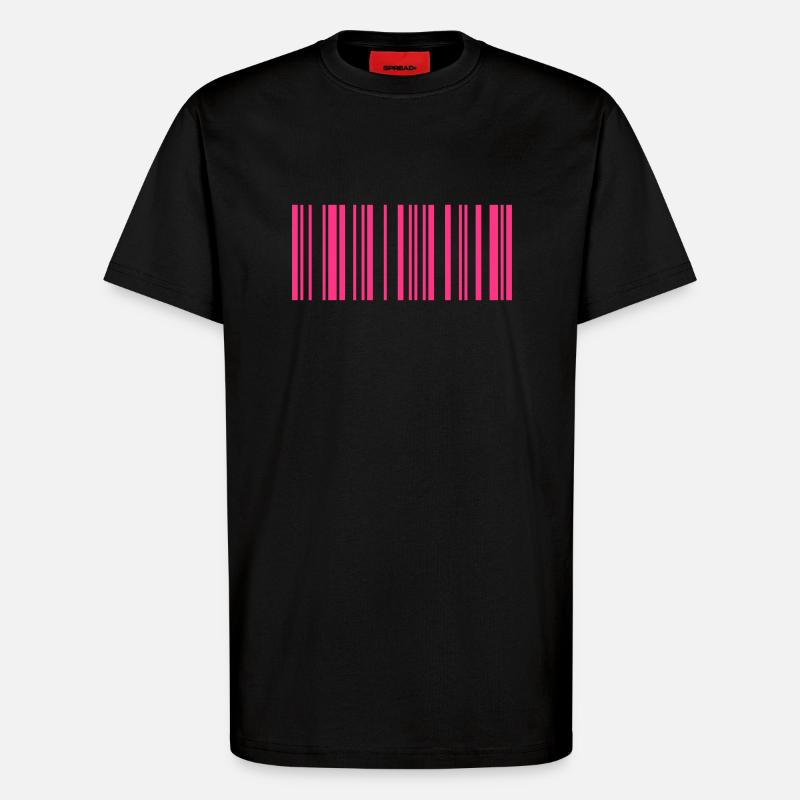 Barcode Maja - T-Shirt - made by SPREAD - SOLID BLACK
