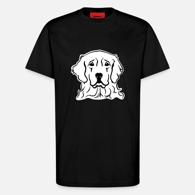 Golden Retriever - T-Shirt - made by SPREAD - SOLID BLACK