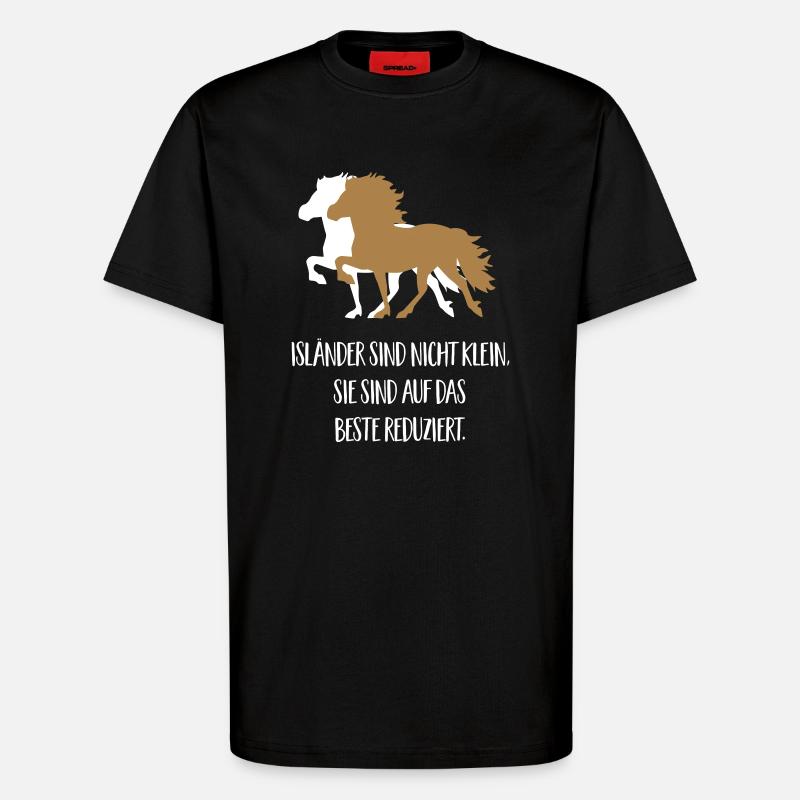 isländer - T-Shirt - made by SPREAD - SOLID BLACK