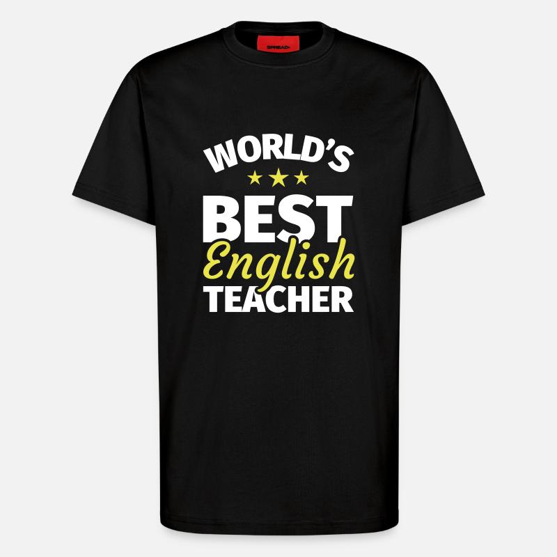 Englischlehrer Geschenk - T-Shirt - made by SPREAD - SOLID BLACK