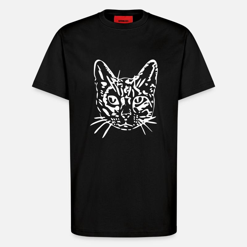 Katze, Mieze, Miezekatze, Geschenk, Geschenkidee - T-Shirt - made by SPREAD - SOLID BLACK