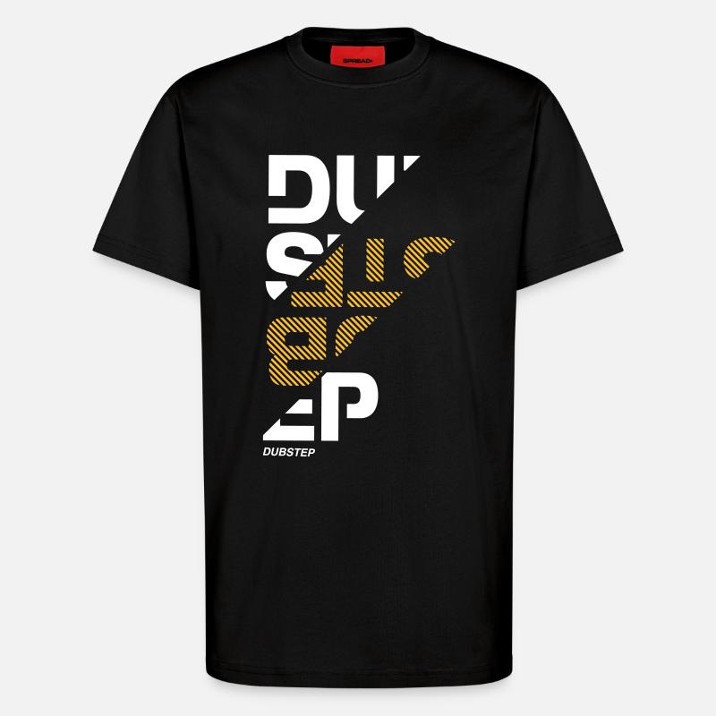 Dubstep sliced - T-Shirt - made by SPREAD - SOLID BLACK