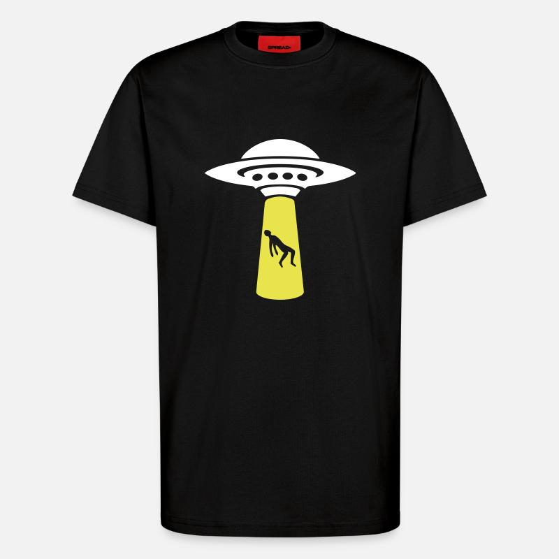 Alien Evolution - T-Shirt - made by SPREAD - SOLID BLACK