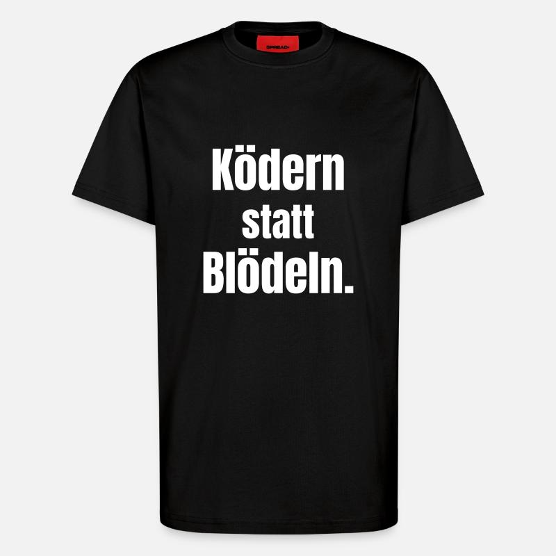 Appâter au lieu de s’amuser. - T-shirt bio décontracté fabriqué en UE - SOLID BLACK