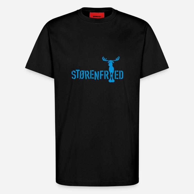 Størenfried (Elch) - T-Shirt - made by SPREAD - SOLID BLACK
