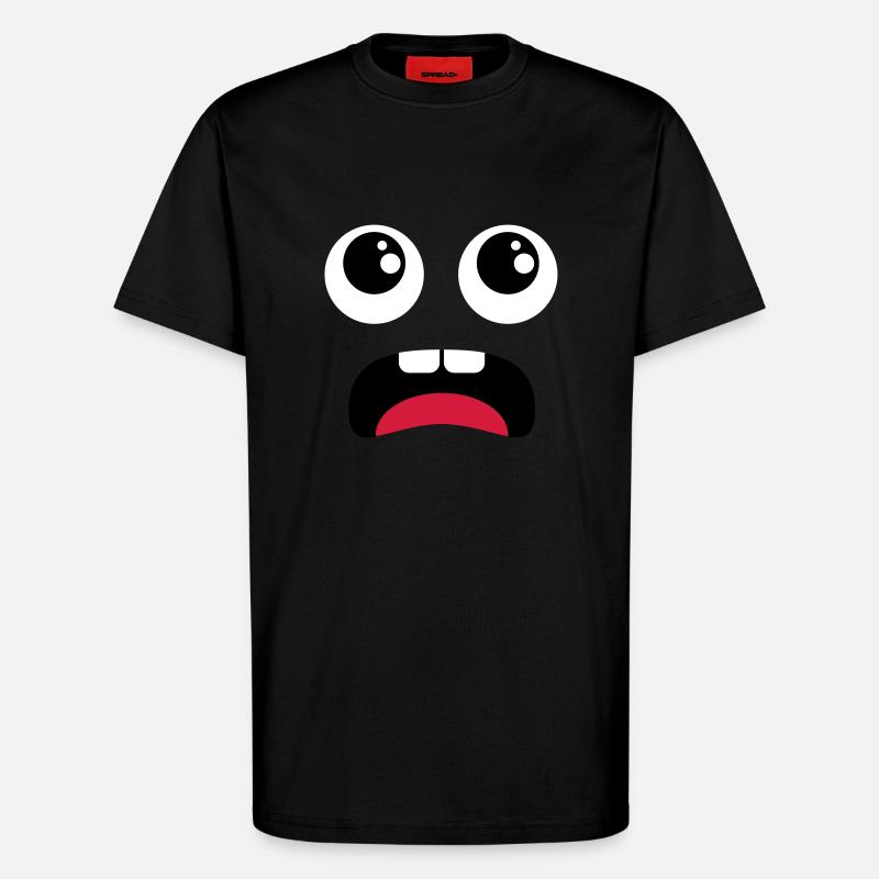 Surpris - comiqueSurpris - Comic - T-shirt bio décontracté fabriqué en UE - SOLID BLACK