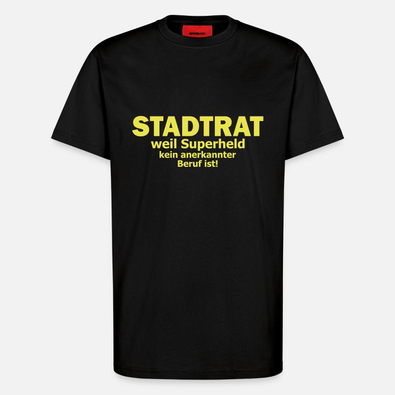 stadtrat - T-Shirt - made by SPREAD - SOLID BLACK